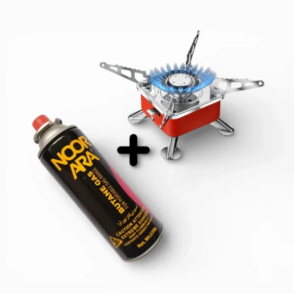 Portable Gas Cylinder & Stove – Compact Outdoor Cooking Set for Camping & Hiking